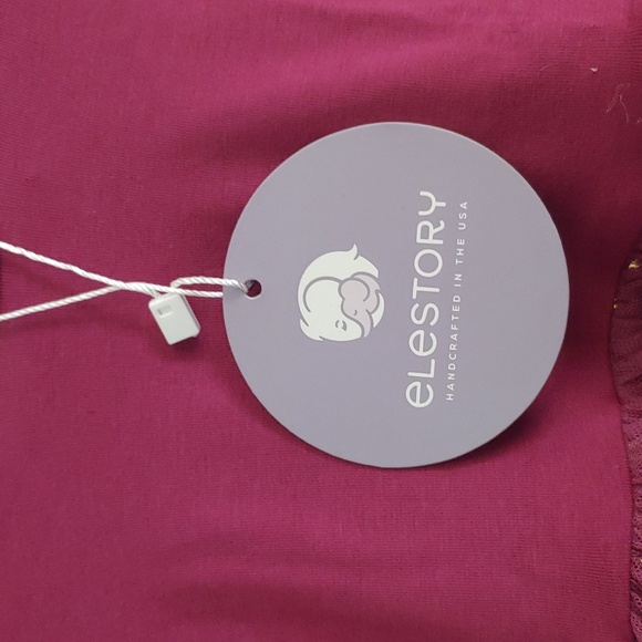 Elestory Maroon dress size 4T NWT - Picture 2 of 6